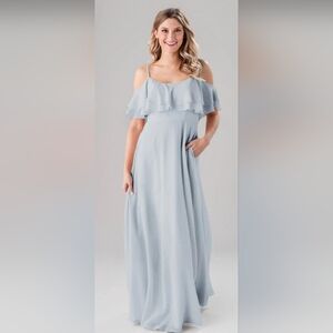 Logan by Kennedy Blue Flowy Boho Bridesmaid Dress Size 24